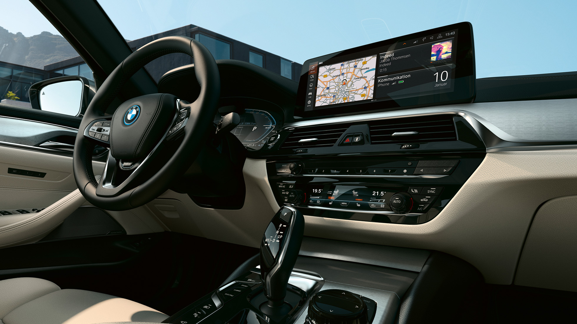 Förarmiljö BMW 5-serie Touring G31 Förarmiljö BMW 5-serie Touring G31 Facelift 2020 Sofistogrå kupé