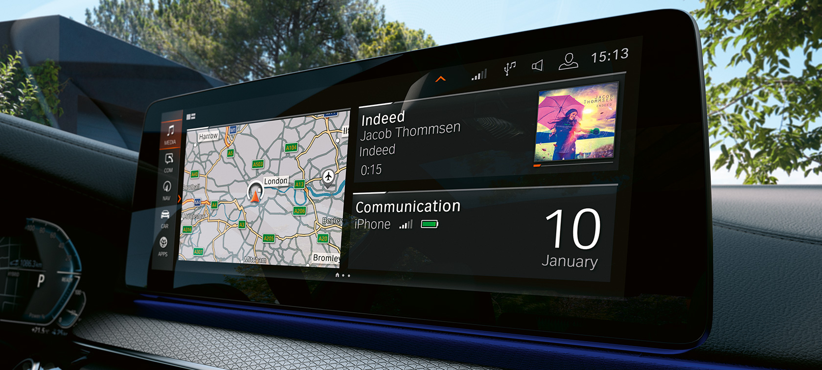 Teknik BMW 5-serie Touring G31 Informationsdisplay BMW 5-serie Touring G31 Facelift 2020 Interiör förarplats