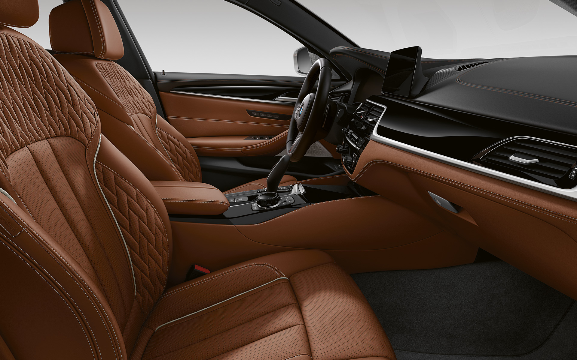 BMW 5-serie Touring G31 LCI Interiör i BMW Individual helläderutrustning Merino | Tartufo BMW 5-serie Touring G31 Facelift 2020 Interiör i BMW Individual helläderutrustning Merino | Tartufo.