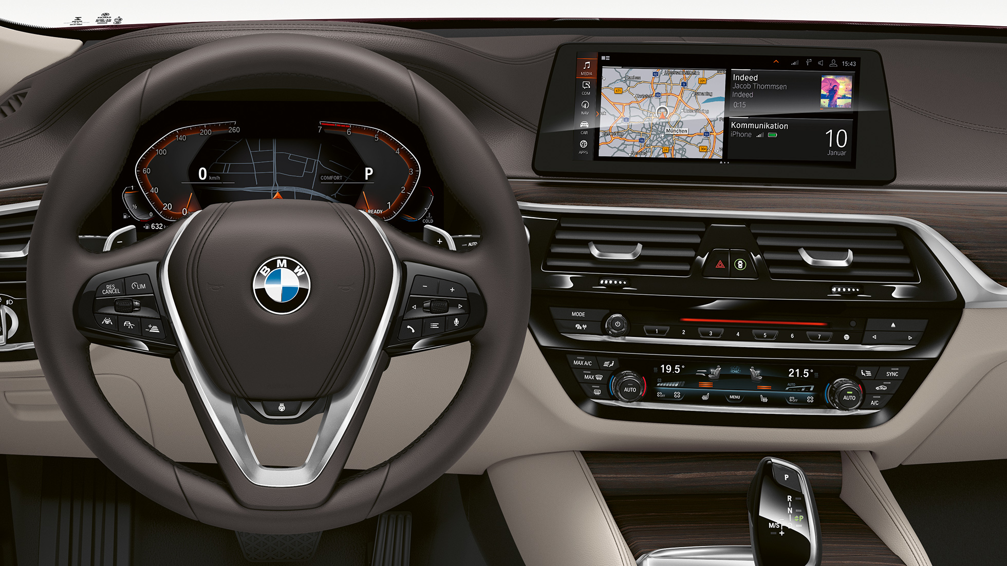 BMW 6-serie Gran Turismo G32 Luxury Line förarplats Sportläderratt BMW 6-serie Gran Turismo G32 2017 Luxury Line förarplats