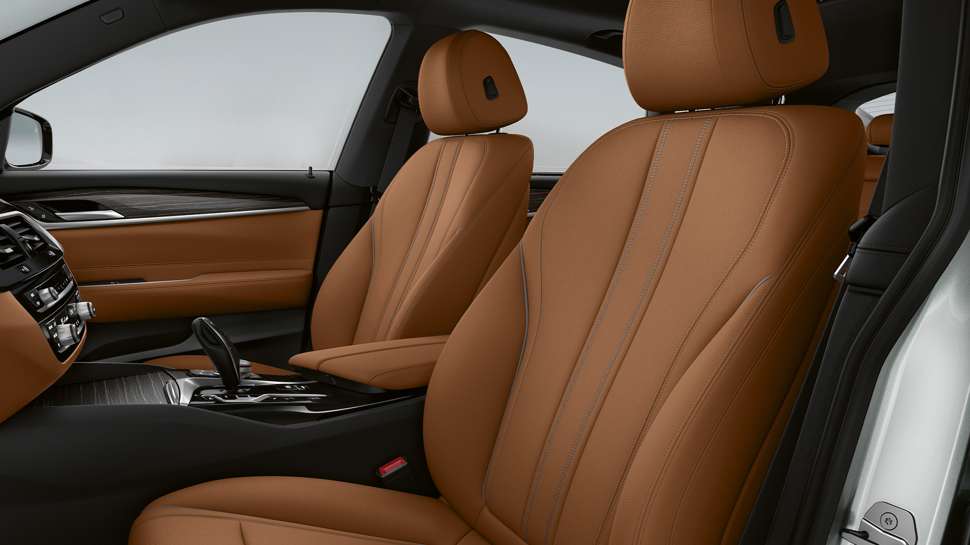 Klädsel BMW 6-serie Gran Turismo Standardutrustning G32 2020 Läderklädsel Dakota’ Cognac/Svart BMW 6-serie Gran Turismo G32 2020 Standardutrustning Interiör