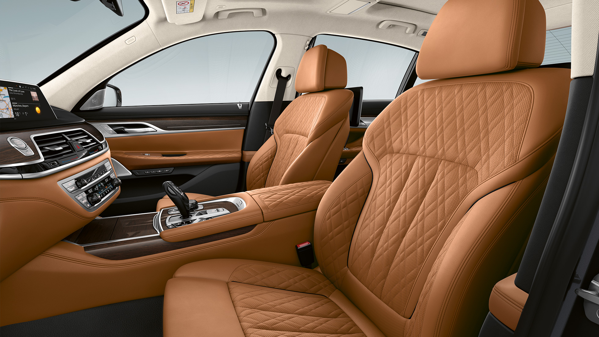 BMW 7-serie sedan med exteriördesignen Pure Excellence, läderutrustning BMW 7-serie sedan med exteriördesignen Pure Excellence, läderutrustningen Nappa