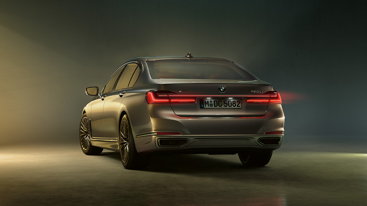 BMW 7-serie Sedan ljuskoncept Ljuskoncept: BMW 7-serie Sedan sedd bakifrån