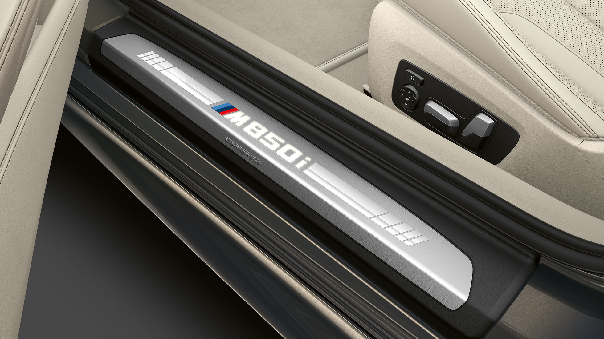 BMW M850i xDrive, Dravit Grey metallic, instegslist. BMW M850i xDrive, Dravit Grey metallic, instegslist.