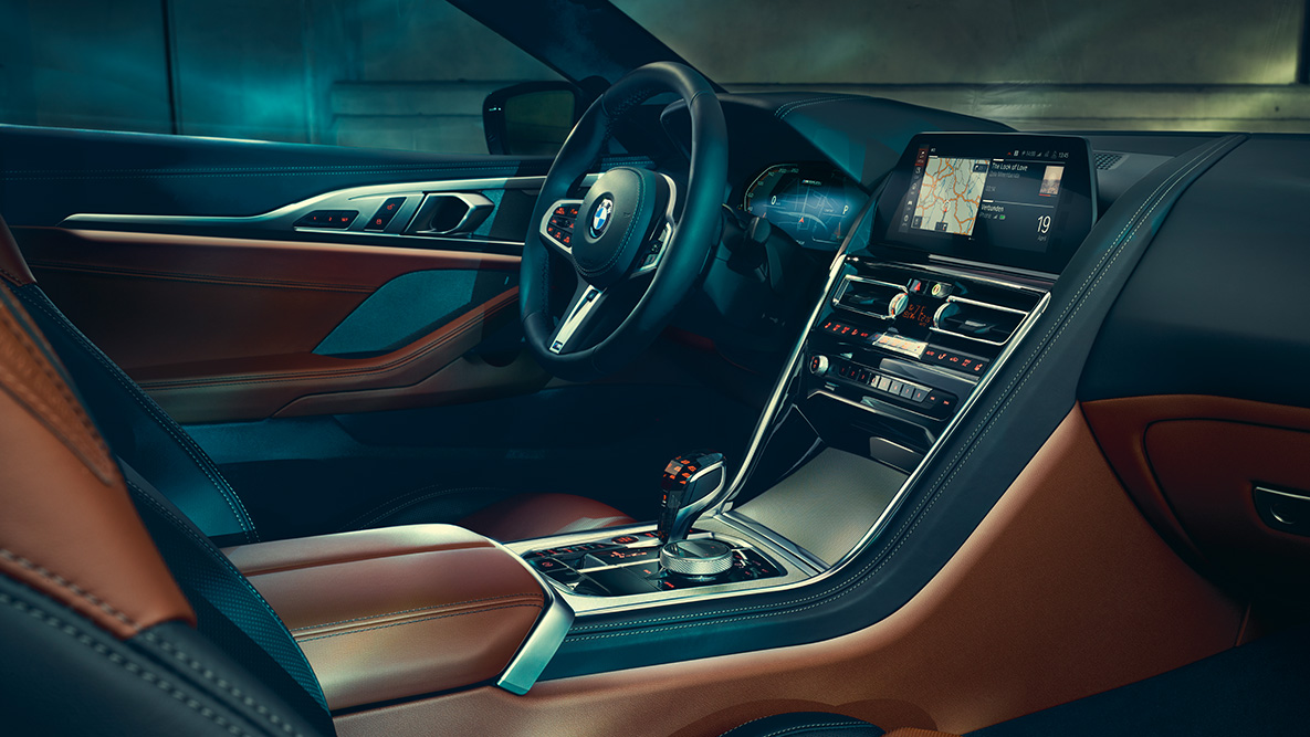 BMW 8-serie Coupé, Interiör. Interiören i BMW 8-serie Coupé.