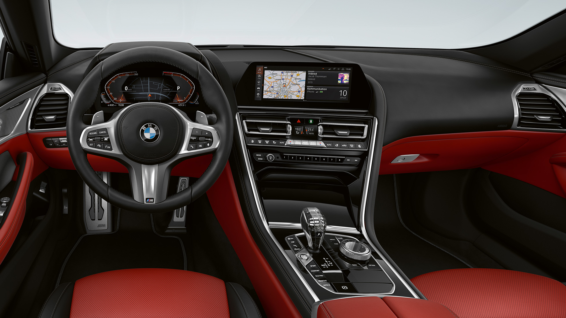 M Sport förarplats. BMW 8-serie Gran Coupé M Sport förarplats