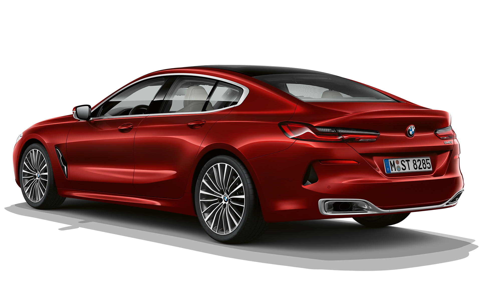 Impulsive Heat trefjärdedelsvy bakifrån BMW 8-serie Gran Coupé, Impulsive Heat trefjärdedelsvy bakifrån