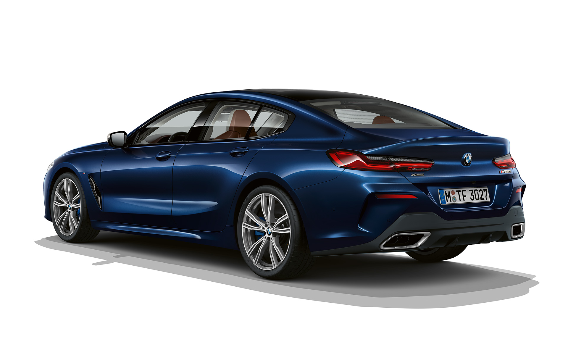 Individual Sophistication trefjärdedelsvy bakifrån BMW 8-serie Gran Coupé, Individual Sophistication trefjärdedelsvy bakifrån