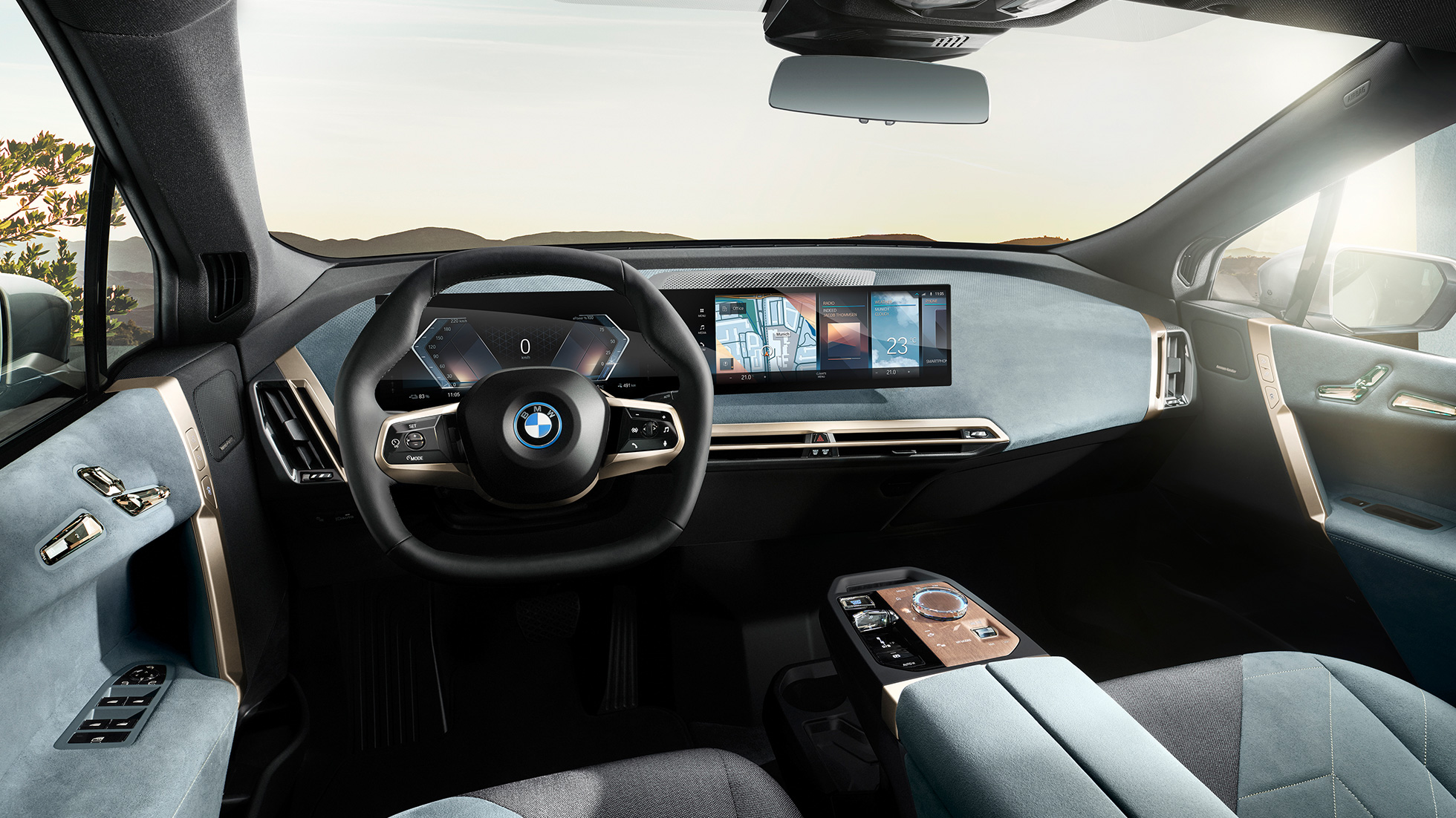 BMW iX Cockpit Interiör BMW iX i20 Cockpit Interiör