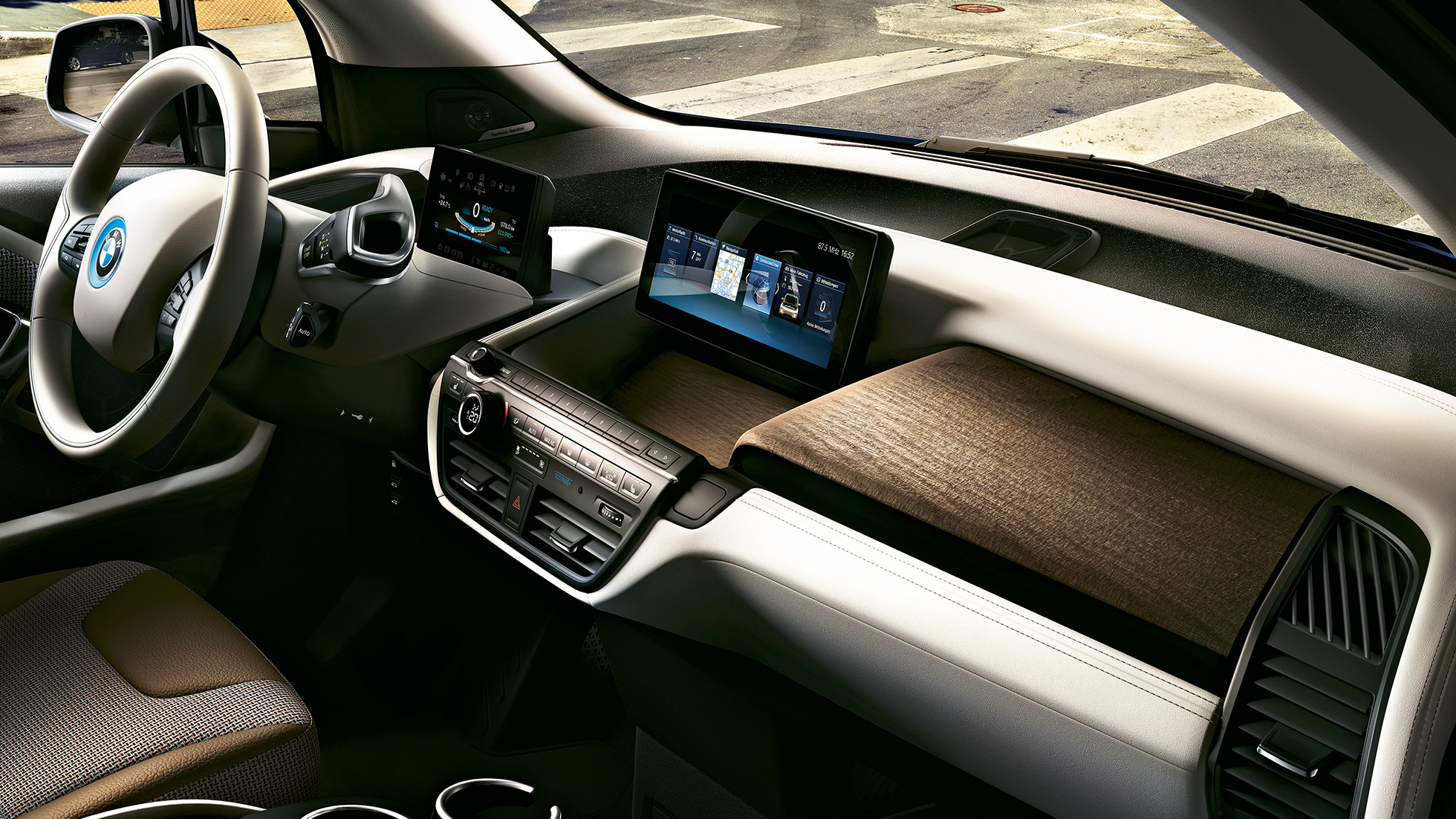 BMW i3 2018 Interiör BMW i3 I01 2018 Interiör instrumentdisplay