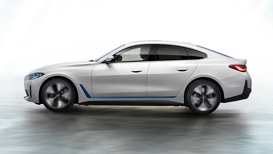 BMW i4 2021 G26 bild 3 BMW i4 2021 G26 purely electric Gran Coupé electric car Stage image 3