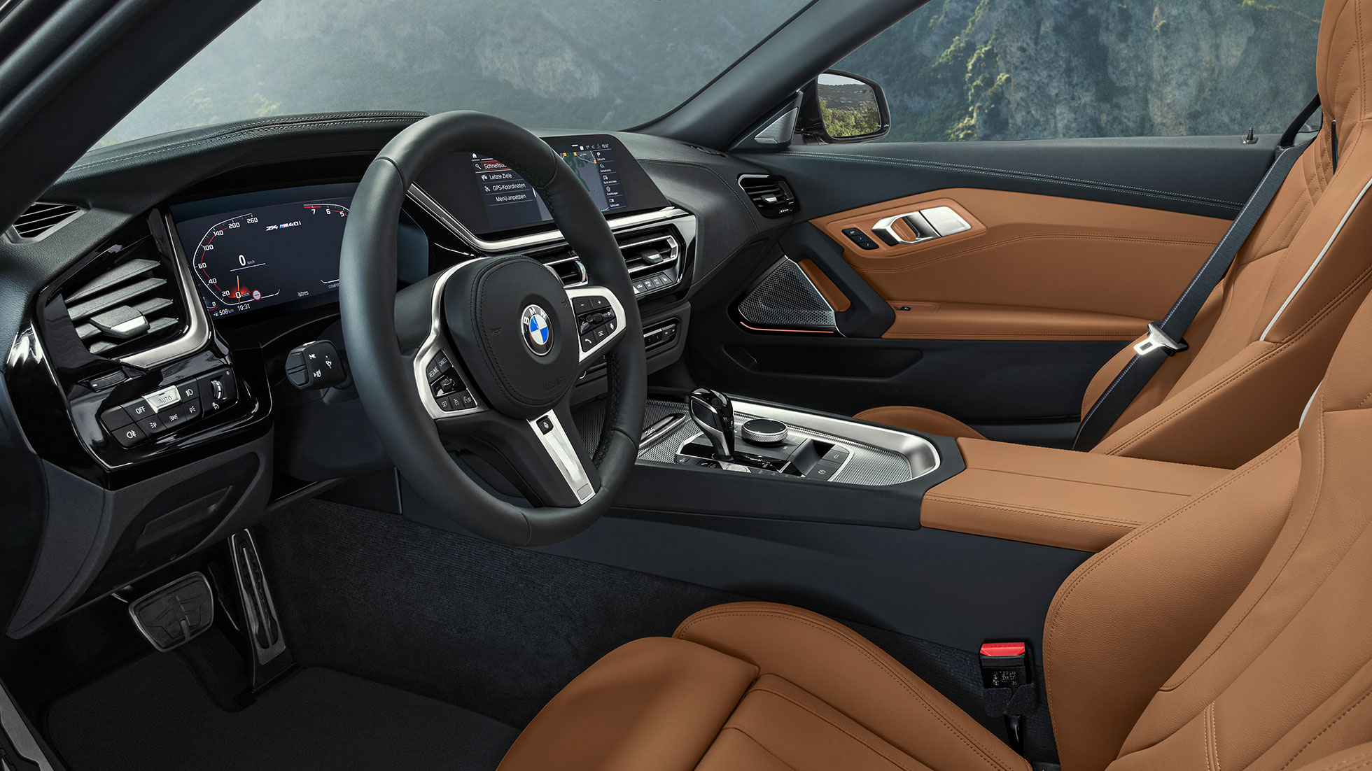 Interiör BMW Z4 M40i G29 Ratt BMW Z4 Roadster M40i G29 2019 Interiör