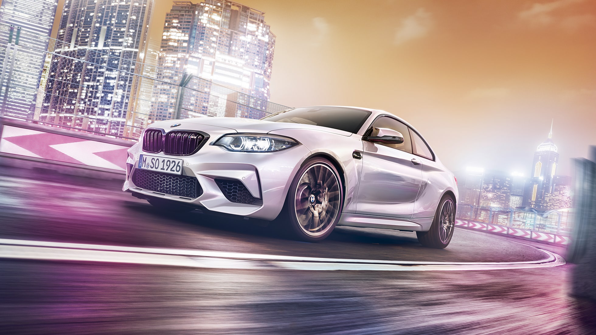 Exteriördesign BMW M2 Competition F87 Exteriördesign BMW M2 Competition F87 2018 Hockenheim Silvermetallic trefjärdedelsvy framifrån