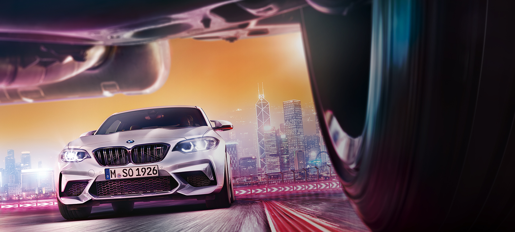 BMW M2 Competition F87 BMW M2 Competition F87 2018 Hockenheim Silvermetallic sedd framifrån