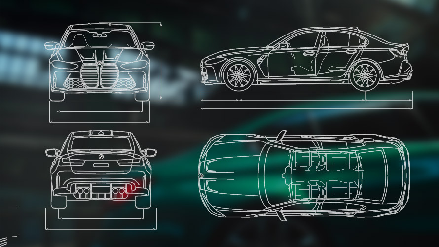 Grafik BMW M3 Sedan G80 Grafik BMW M3 Sedan G80