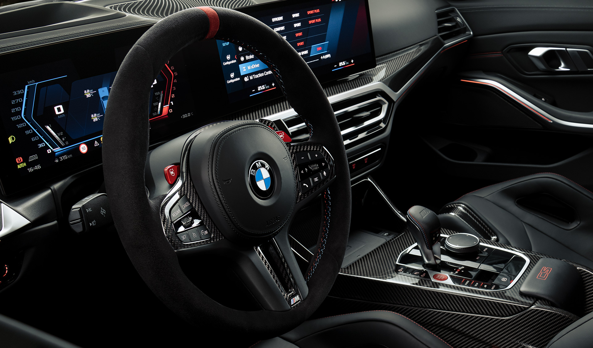 M lädersportratt Alcantara BMW M3 CS G80 BMW M3 CS G80 M lädersportratt Alcantara