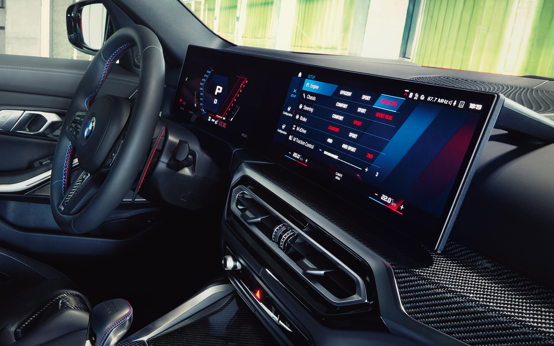 BMW Curved Display BMW M3 Competition Touring G81 BMW M3 Competition Touring G81 BMW Curved Display invändig utrustning