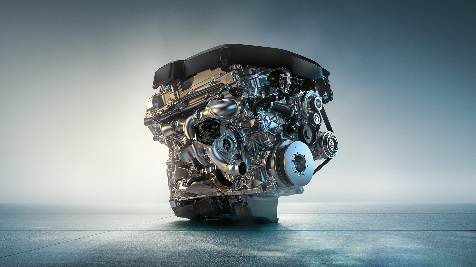 6-cylindrig bensinmotor BMW M340i xDrive Touring, rak 6-cylindrig Touring BMW TwinPower Turbo-bensinmotor.
