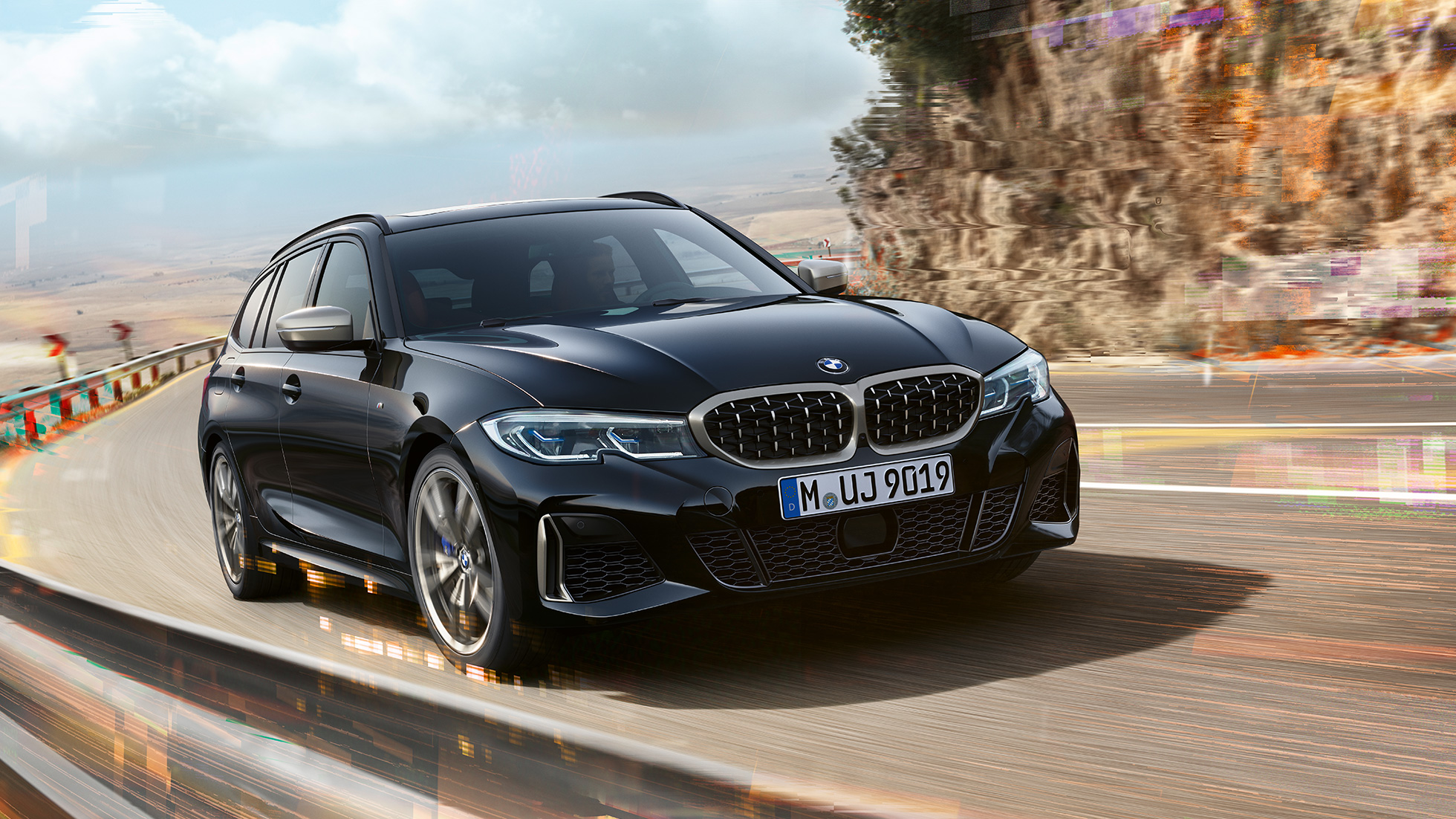Frontdesign njurar och luftintag BMW M340i xDrive Touring, Frontdesign njurar och luftintag
