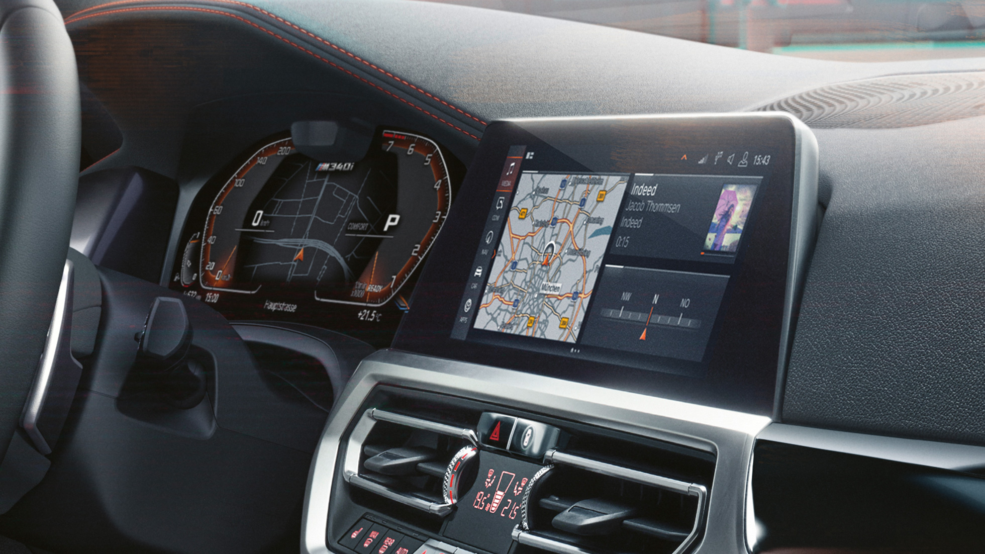 Design förarplats BMW M340i xDrive Touring, Design förarplats
