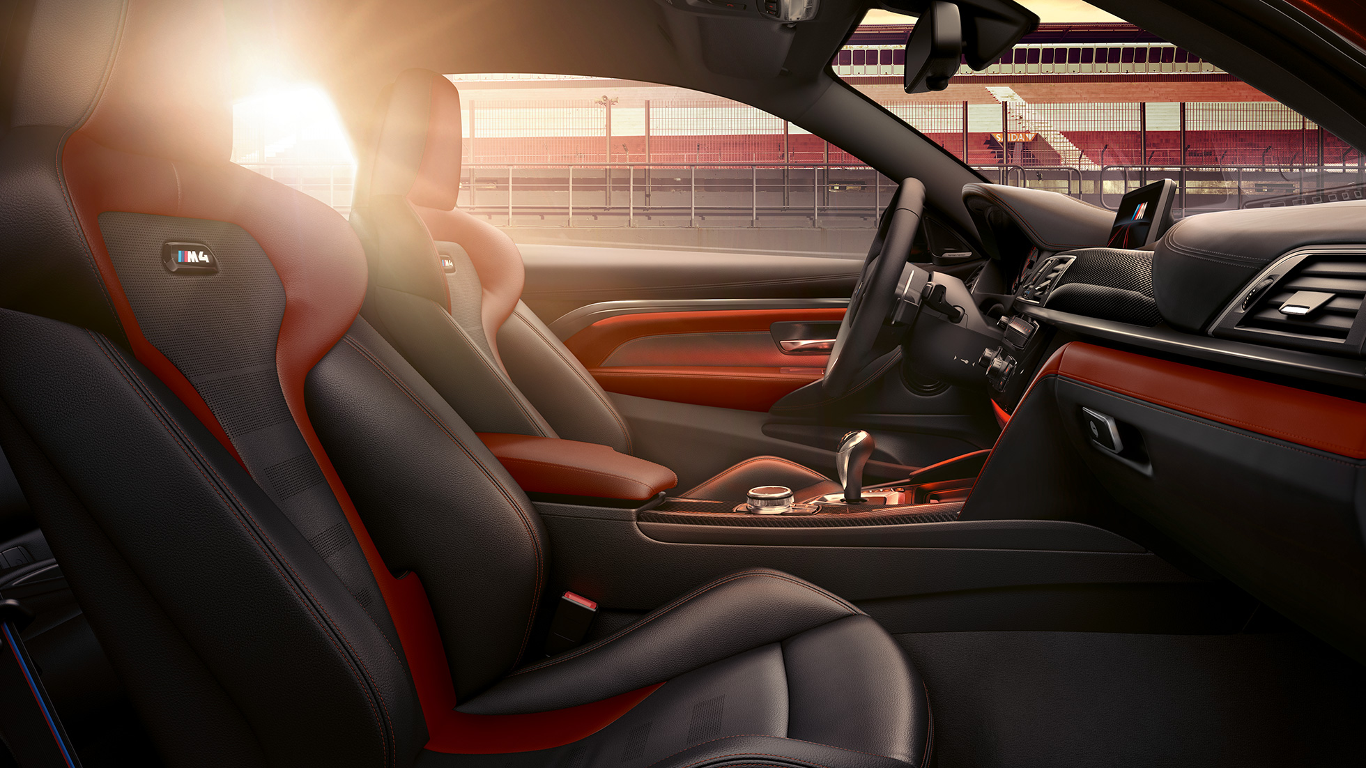 BMW M4 Coupé, interiör BMW M4 Coupé, interiör, förarplats.