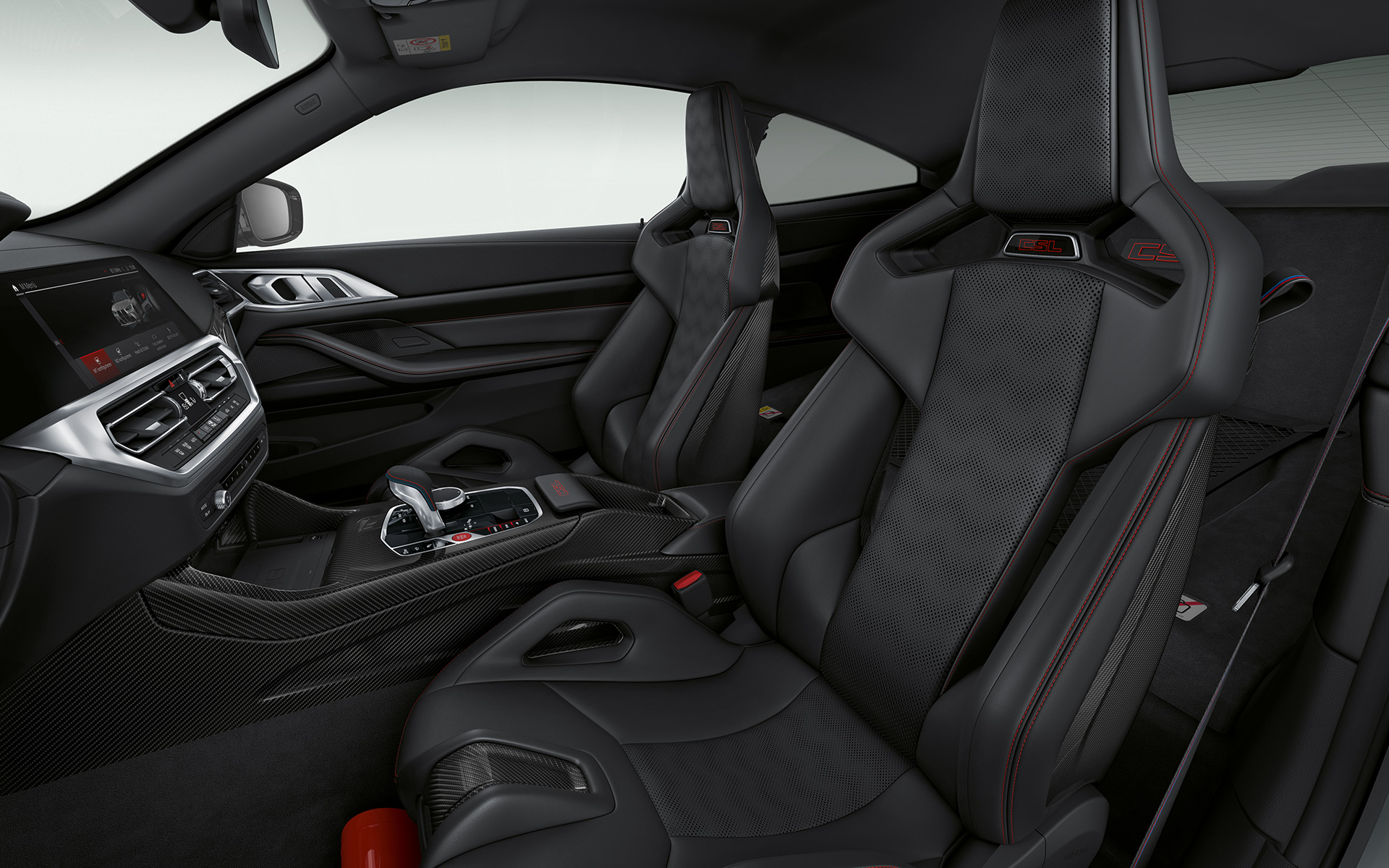M Carbon skålade säten BMW M4 CSL G82 BMW M4 CSL G82 invändig utrustning M Carbon skålade säten