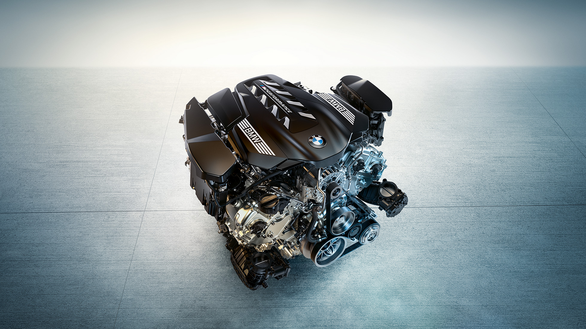 BMW TwinPower Turbo 8-cylindrig bensinmotor BMW M550i xDrive Sedan G30 LCI Facelift 2020 BMW TwinPower Turbo 8-cylindrig bensinmotor BMW M550i xDrive Sedan G30 LCI Facelift 2020