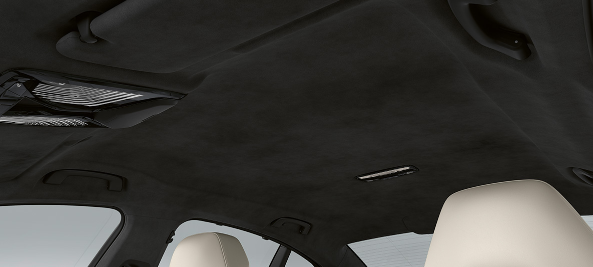 BMW Individual BMW M5 Sedan F90 2020 BMW Individual innertak antracit BMW Individual BMW M5 Sedan F90 LCI Facelift 2020 BMW Individual Innertak Antracit Interiör