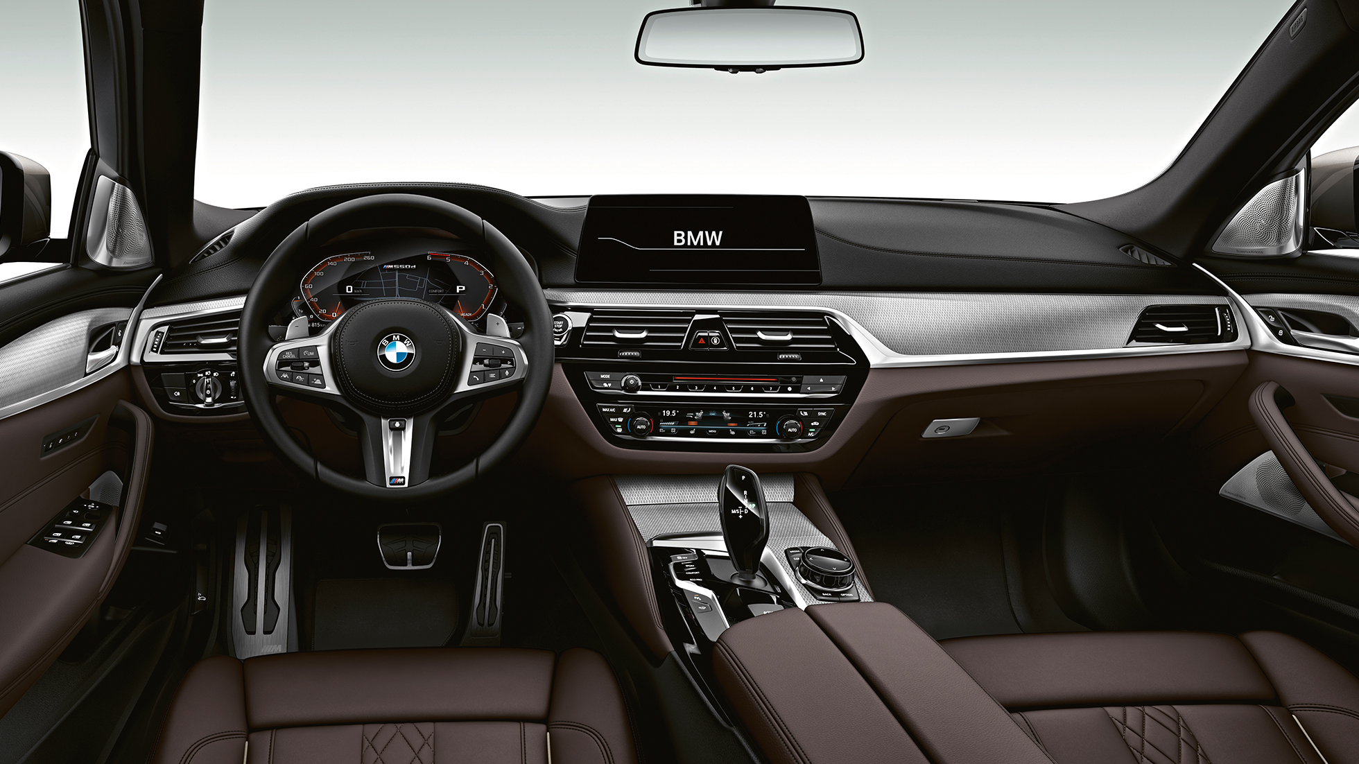Förarplats BMW M550d xDrive Touring Förarplats BMW M550d xDrive Touring G31 Interiör