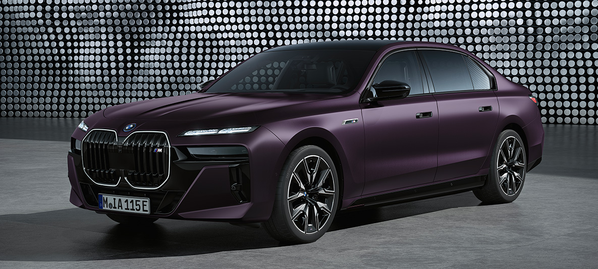 Frozen Purple speciallacker BMW 7-serien M G70 BMW 7-serien M G70 Frozen Purple speciallacker