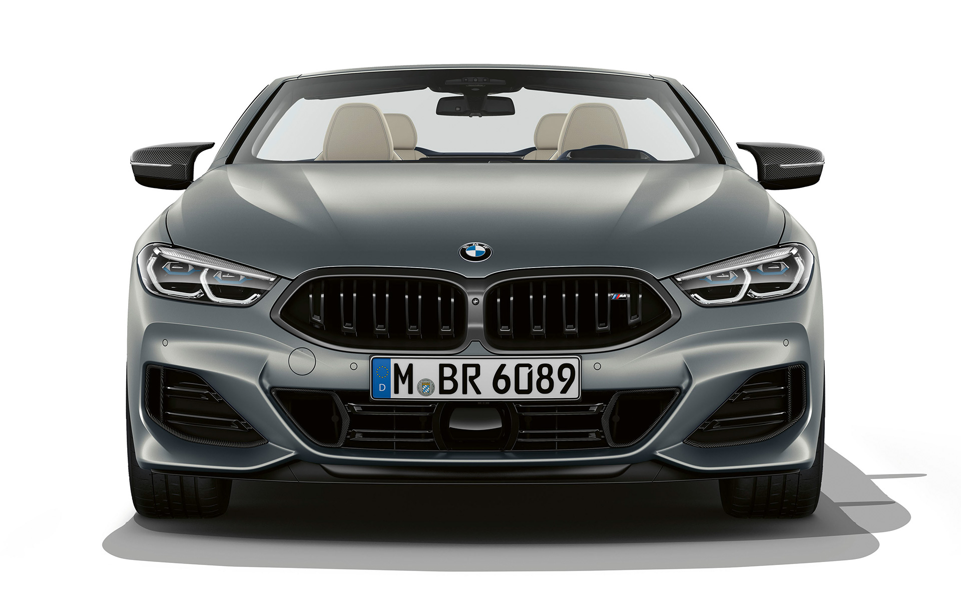 Frontvy BMW M850i xDrive Cabriolet G14 LCI Facelift 2022 BMW M850i xDrive Cabriolet G14 LCI Facelift 2022 frontvy