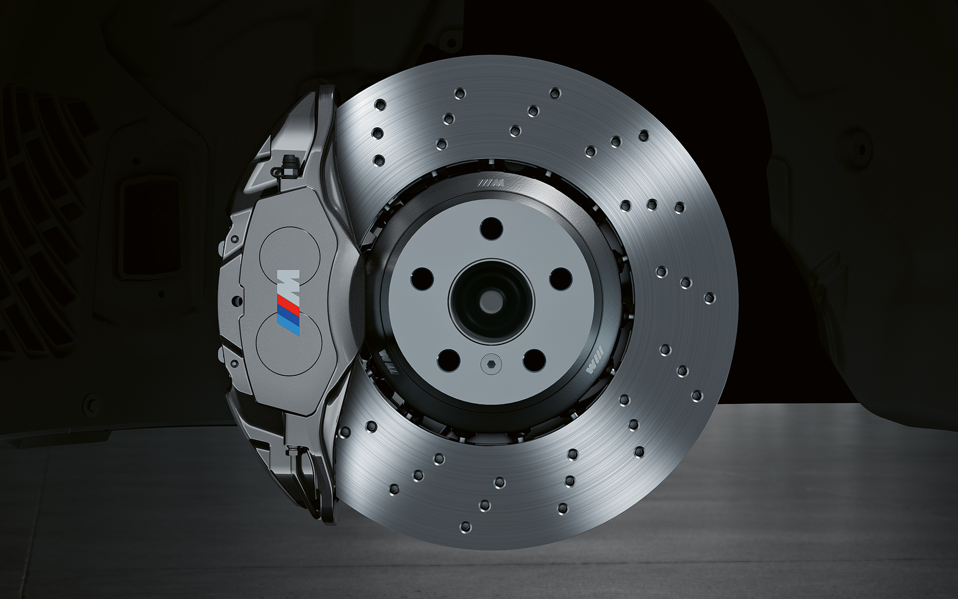 BMW X1 M35i xDrive utvändig utrustning detalj bromsar
