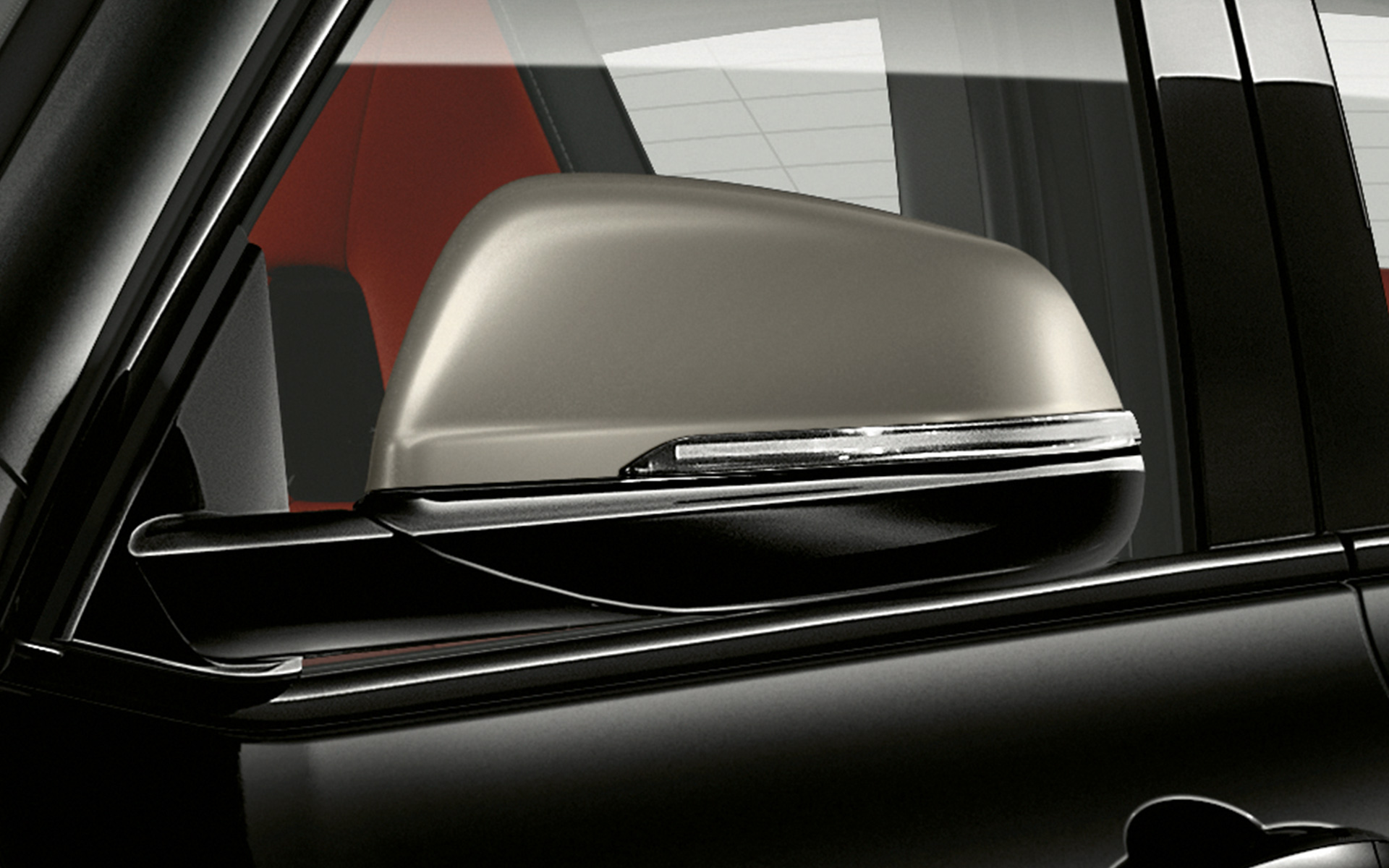 Backspegelkåpor i Ceriumgrått BMW X2 M35i (F39) Safirsvart metallic utvändig utrustning