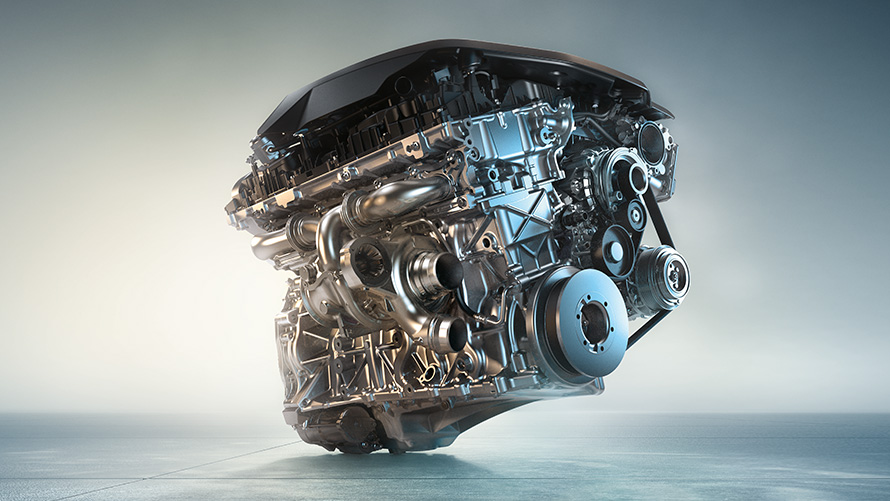 BMW X4 M40i, rak 6-cylindrig M TwinPower Turbo-bensinmotor. BMW X4 M40i, rak 6-cylindrig M TwinPower Turbo-bensinmotor.