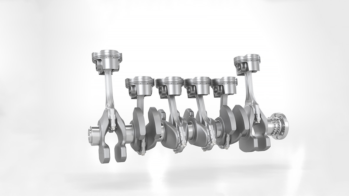 Kraftfull 6-cylindrig M TwinPower Turbo bensinmotor, vevaxel och smidda kolvar. BMW X4 M och BMW X4 M Competition, High-Performance M TwinPower Turbo 6-cylindrig bensinmotor vevaxel och smidda kolvar.