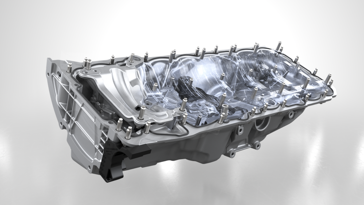 High-Performance M TwinPower Turbo 6-cylindrig bensinmotor, oljetillförsel. BMW X4 M och BMW X4 M Competition, High-Performance M TwinPower Turbo 6-cylindrig bensinmotor, oljetillförsel.