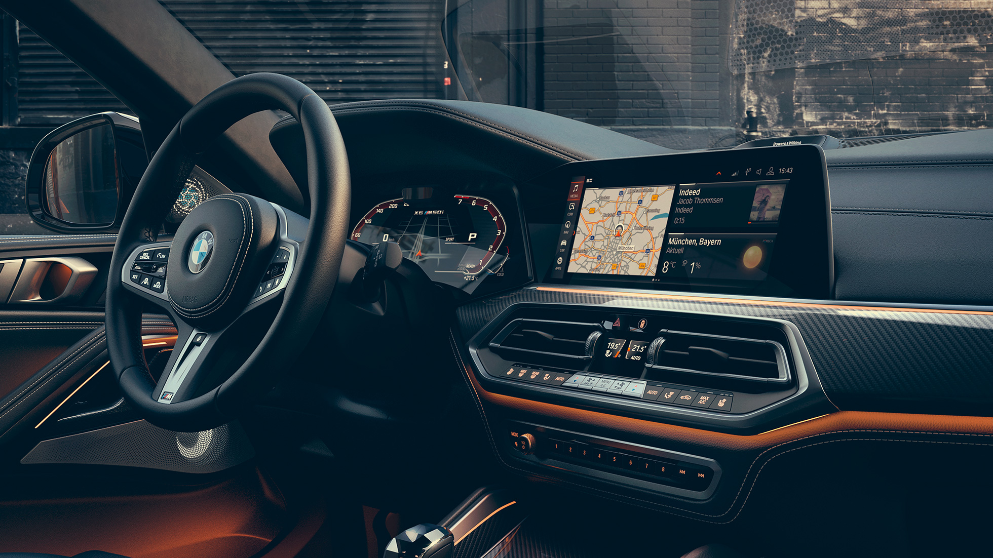 BMW X6 M50i förarplats BMW X6 M50i förarplats, förarorienterad