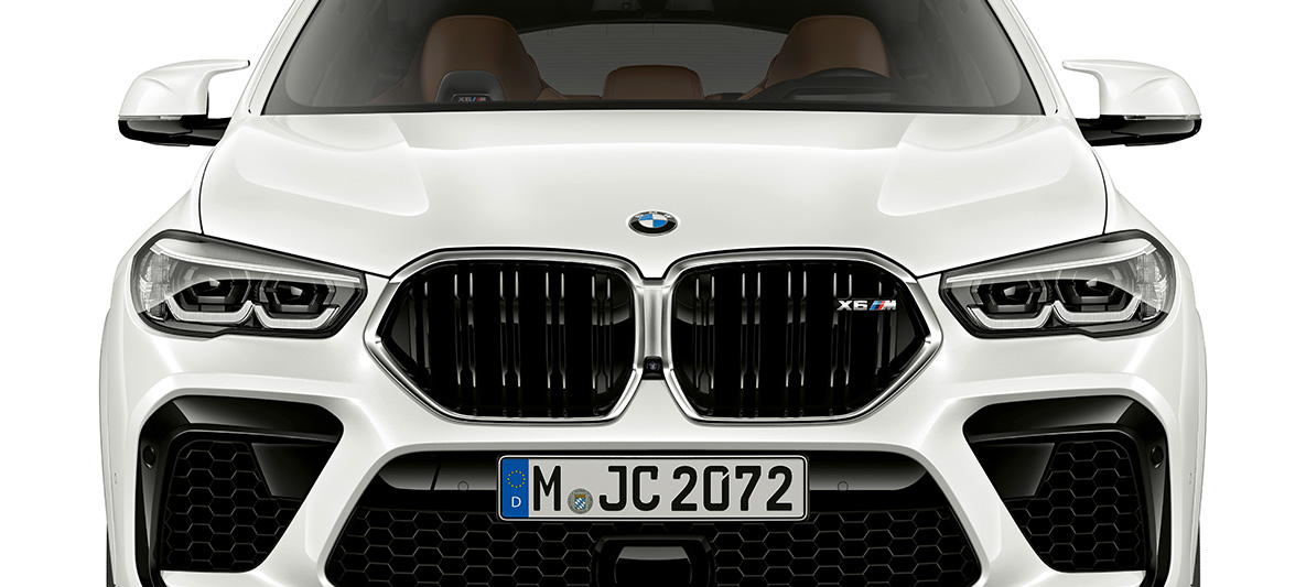 Front BMW X6 M F96 M njure BMW X6 M Competition F96 2020 SUV framifrån
