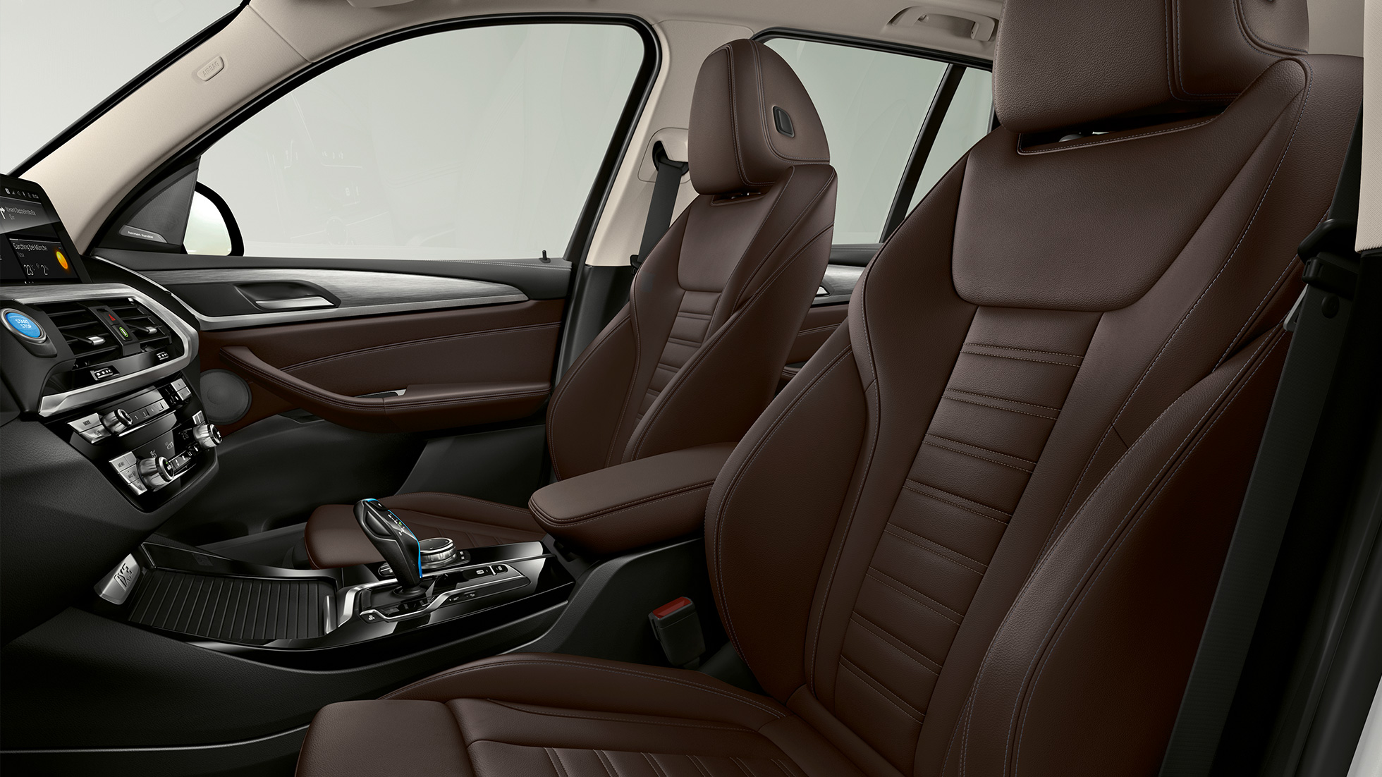 BMW iX3 G08 Utföranden ”Impressive” sportstolar i läder ’Vernasca’ svart BMW iX3 G08 2020 Utförande ”Impressive” sportstolar för förare och passagerare i läder Vernasca Svart Kupé