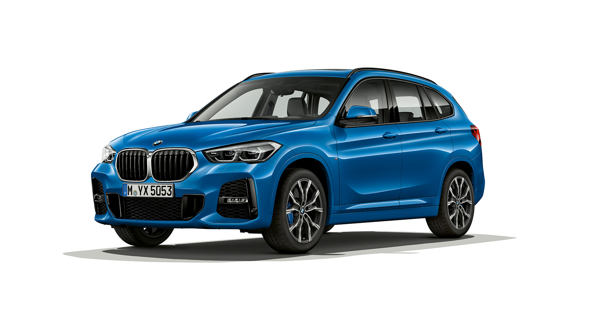 BMW X1, Modell M Sport, trefjärdedelsvy framifrån BMW X1, Modell M Sport, trefjärdedelsvy framifrån studiobild