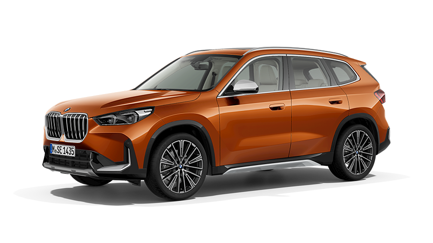 BMW X-modeller BMW X1 U11 snett från sidan BMW X-modeller BMW X1 U11 snett från sidan