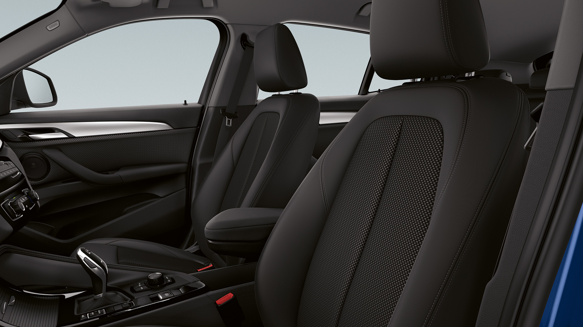 BMW sDrive20i Modell Advantage läderutrustning BMW X2 sDrive20i modell Advantage 2018 F39 Interiör läderutrustning