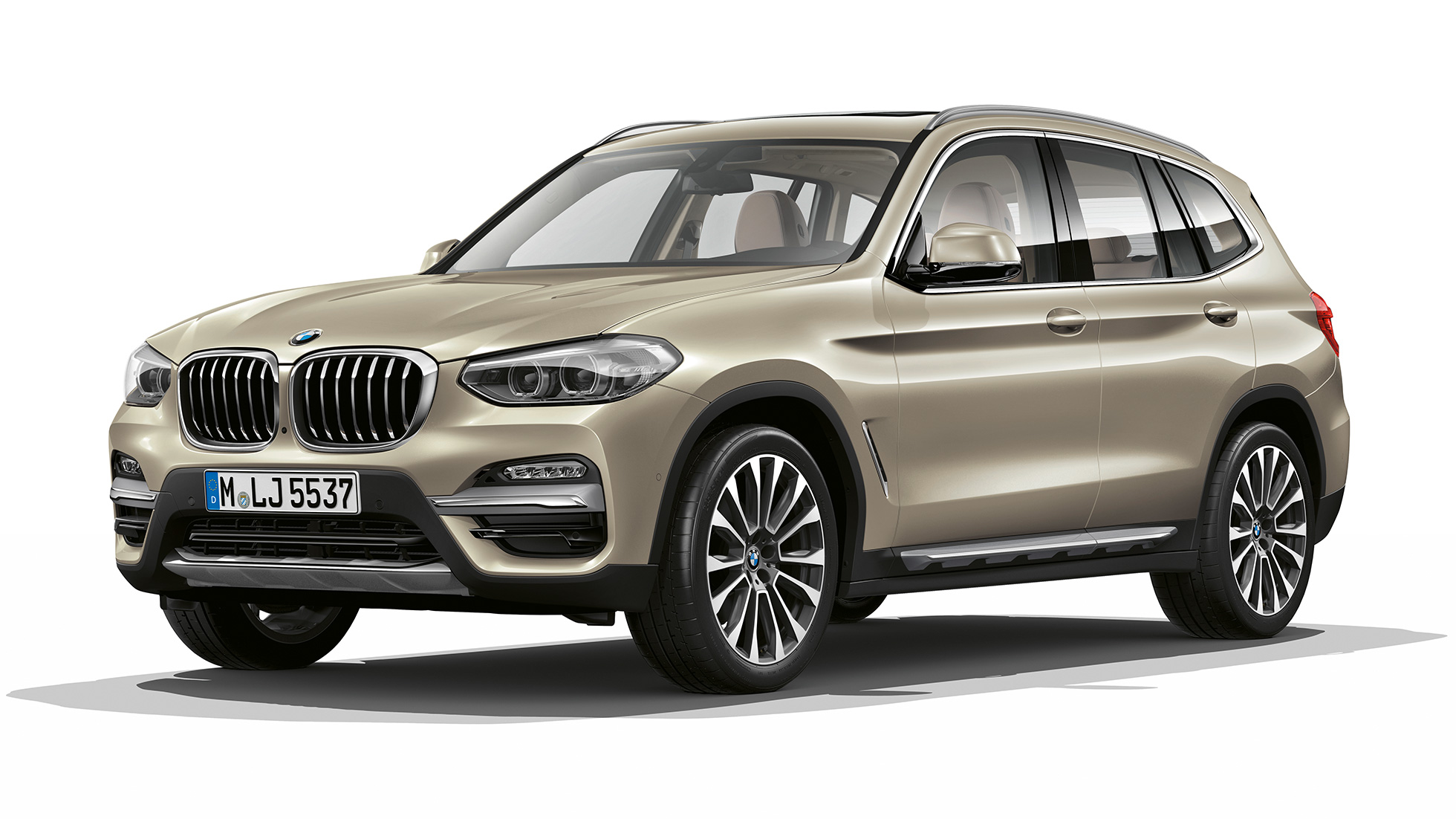 BMW X3 M40i, Modell Luxury Line, trefjärdedelsvy framifrån BMW X3 M40i, Modell Luxury Line, trefjärdedelsvy framifrån