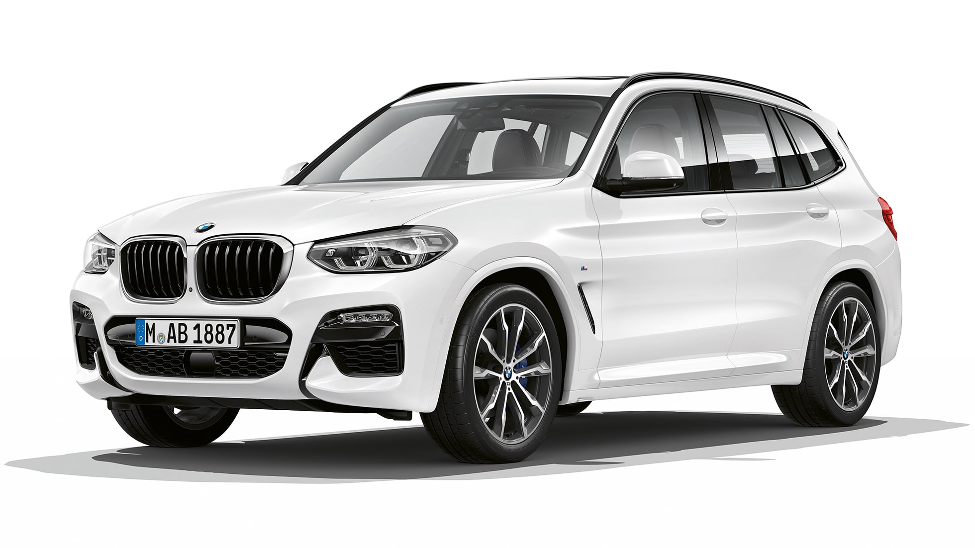 BMW X3 M40i, Modell M Sport, trefjärdedelsvy framifrån BMW X3 M40i, Modell M Sport, trefjärdedelsvy framifrån