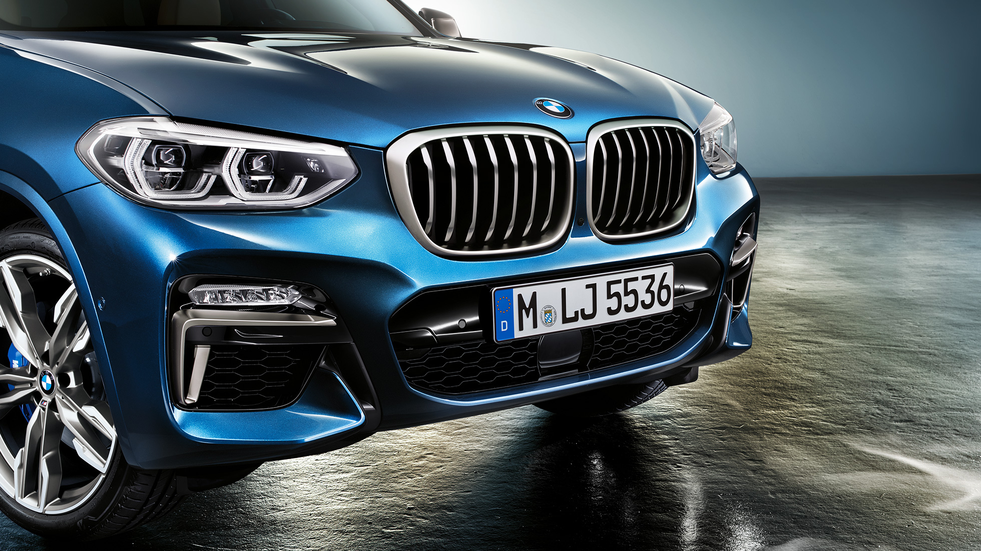 BMW X3 M40i, frontspoiler och njure BMW X3 M40i, frontspoiler och njure