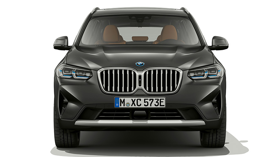 BMW X3 G01 Sofistogrå frontdesign 2021 BMW X3 G01 Sofistogrå Närbild på frontdesign 2021