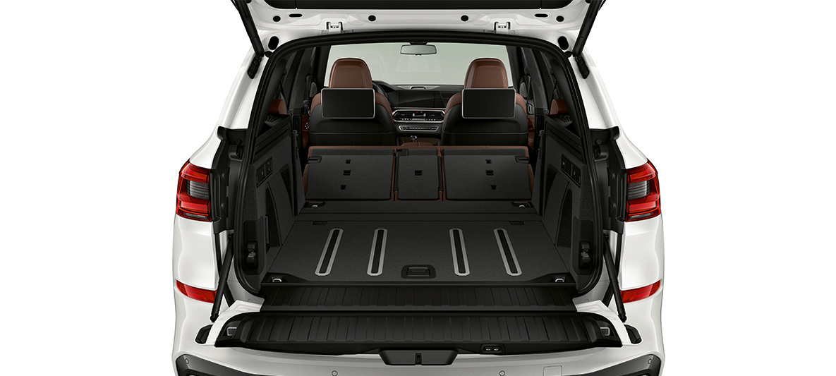 Bagageutrymme BMW X5 Foto på bagageutrymmet i BMW X5