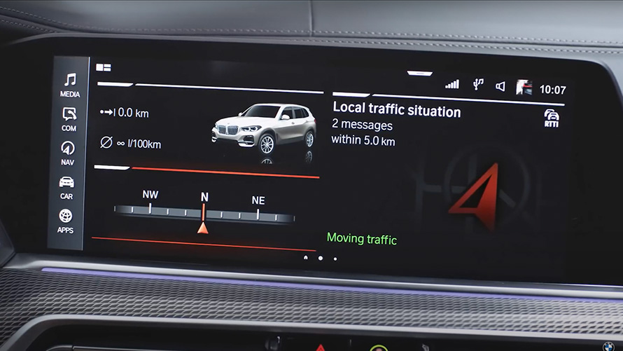 Funktionerna i BMW:s användargränssnitt. Funktionerna i BMW:s användargränssnitt.