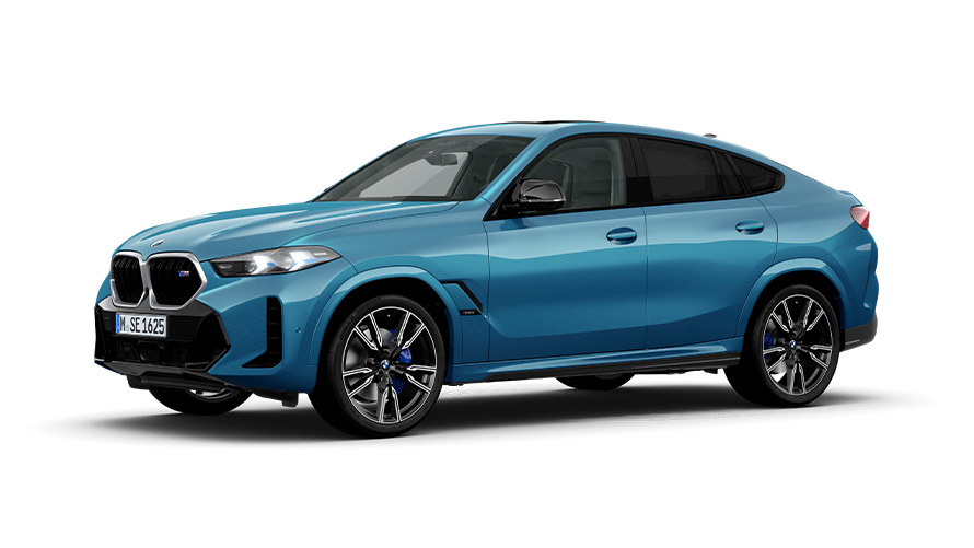 BMW X6 trefjärdedelsvy från sidan BMW X6 trefjärdedelsvy från sidan