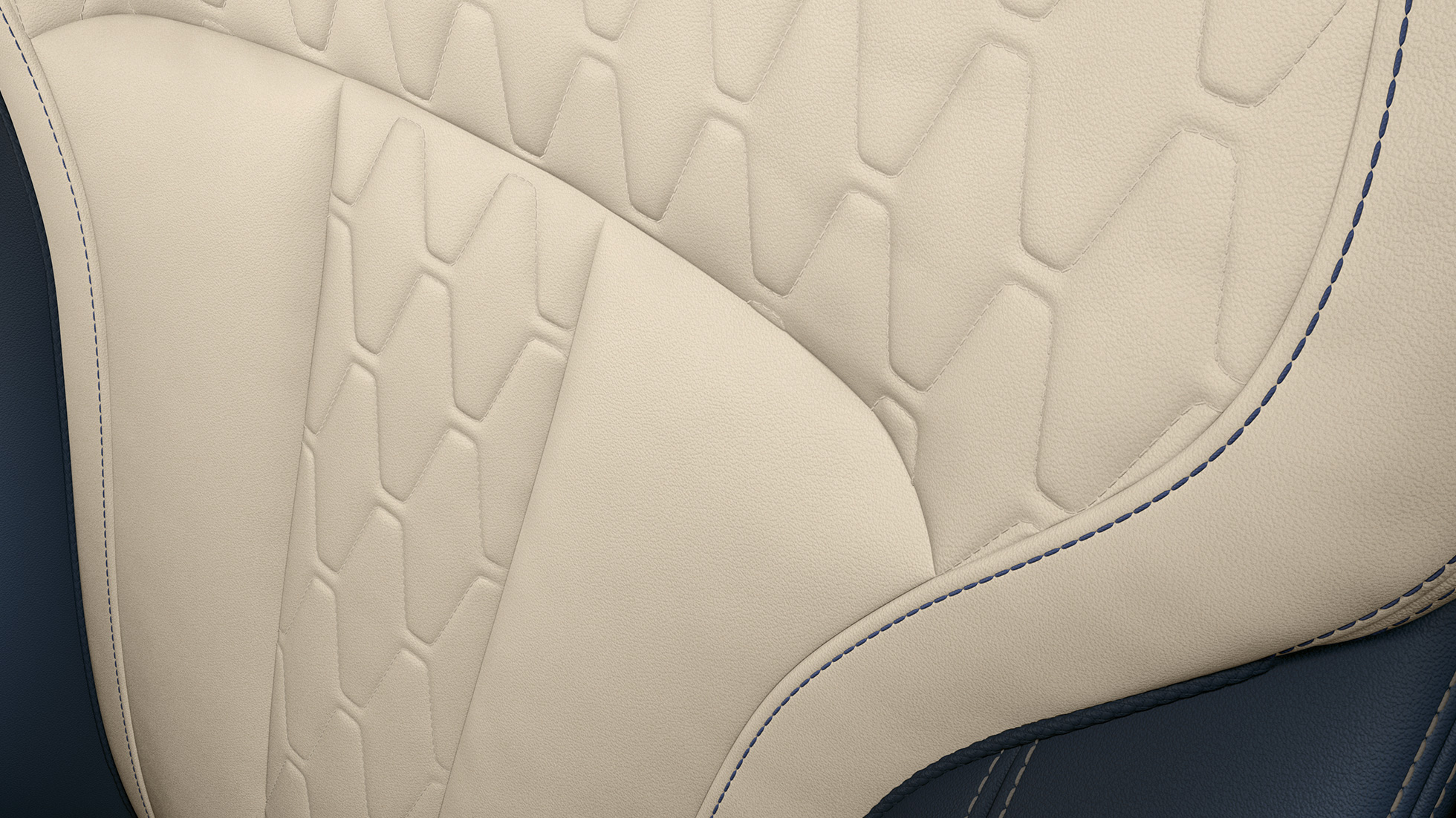 BMW X7, Design Pure Excellence, klädseldesign Närbild på klädseldesignen för BMW X7 med Design Pure Excellence